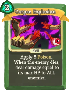 The Corpse Explosion card in Slay the Spire