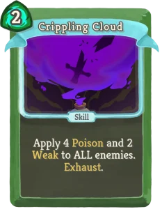 The Crippling Cloud card in Slay the Spire