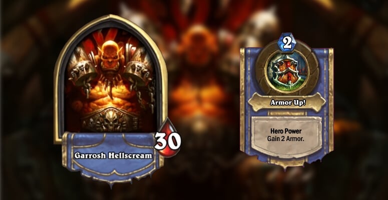 The Warrior class and hero power in Hearthstone