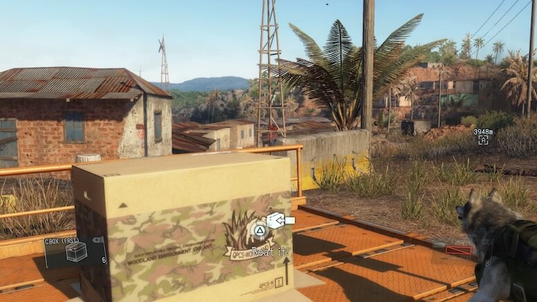 The location of the Delivery Point in Bwala ya Masa in Metal Gear Solid V