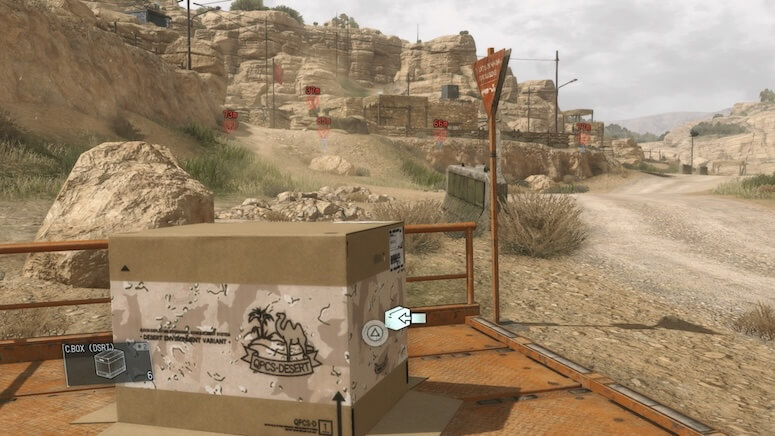 The location of the Delivery Point in the Eastern Communications Post in Metal Gear Solid V