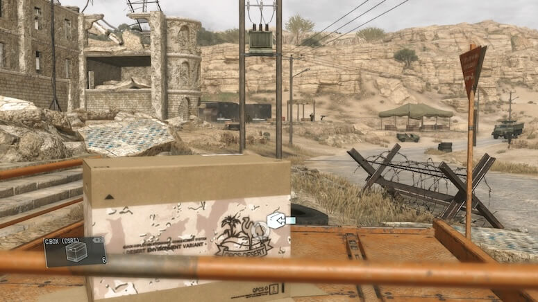 The location of the Delivery Point in Lamar Khaate Palace in Metal Gear Solid V