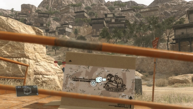 The location of the Delivery Point in Qarya Sakhra Ee in Metal Gear Solid V